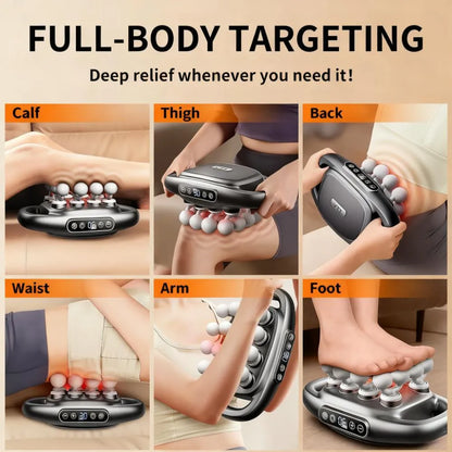 Deep Tissue Massage Gun, Multi-Intensity & Attachments for Muscle Pain Relief
