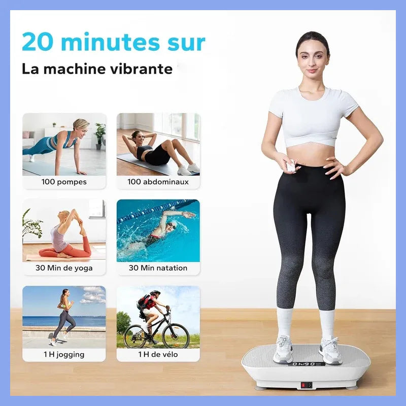 🎉Hot Deal! Vibrating Plate for Fast Slimming + FREE Massage Gun!
