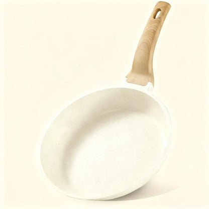 Healthy Non-Toxic Skillet, 8-Inch Cream White Design