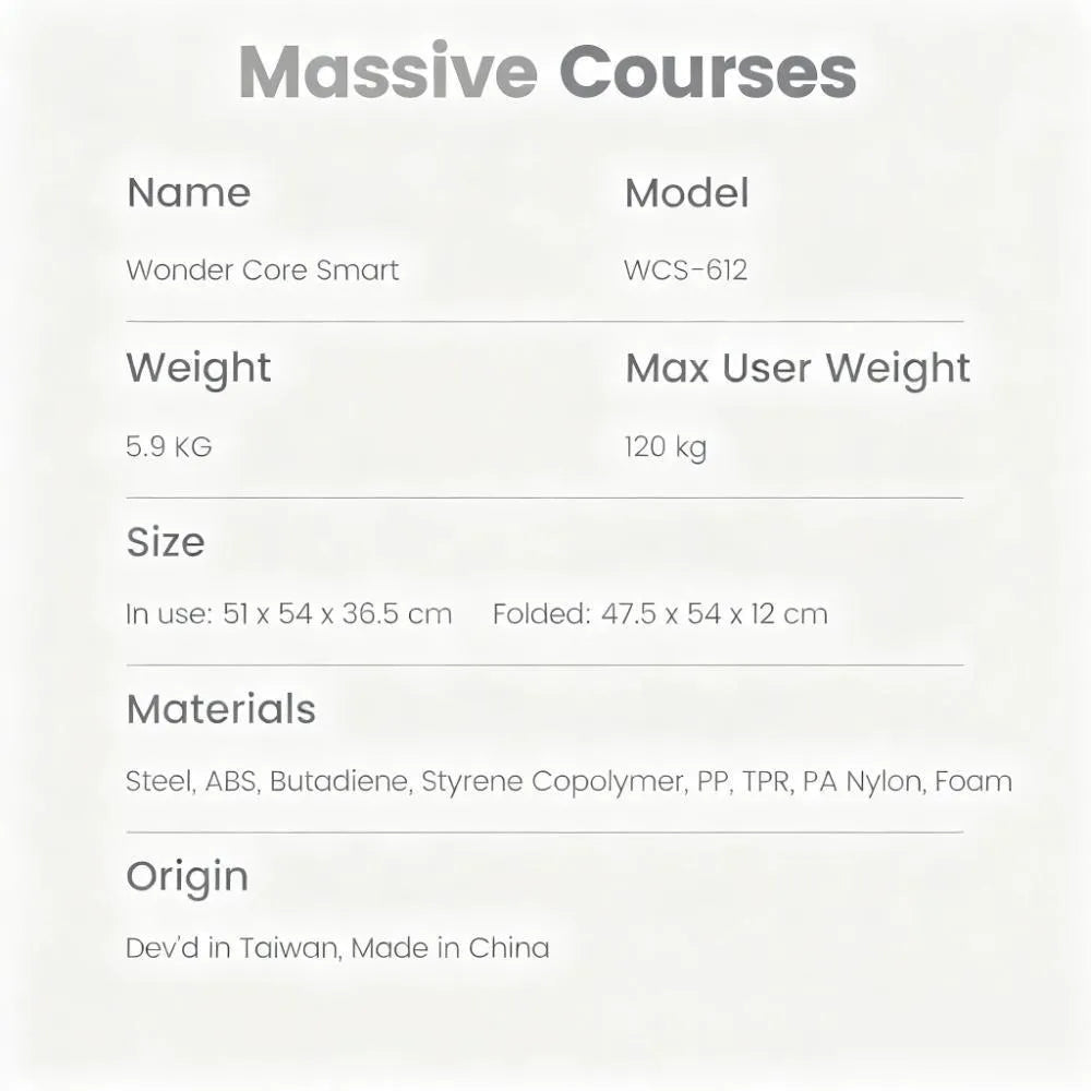 Smart Ab Trainer for Home Gym, Core Workout Machine for Stomach & Abs