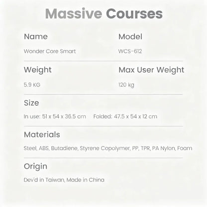 Smart Ab Trainer for Home Gym, Core Workout Machine for Stomach & Abs